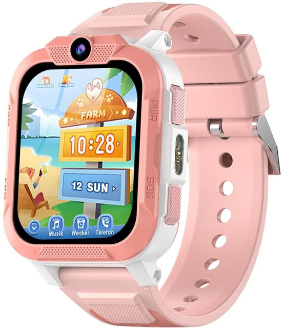 Blackview Z40 Pro Kinder Smartwatch mit GPS, 4G, HD Videoanruf und SOS Funktion, IP68 wasserdicht, Farbe: Rosa - Bild 1