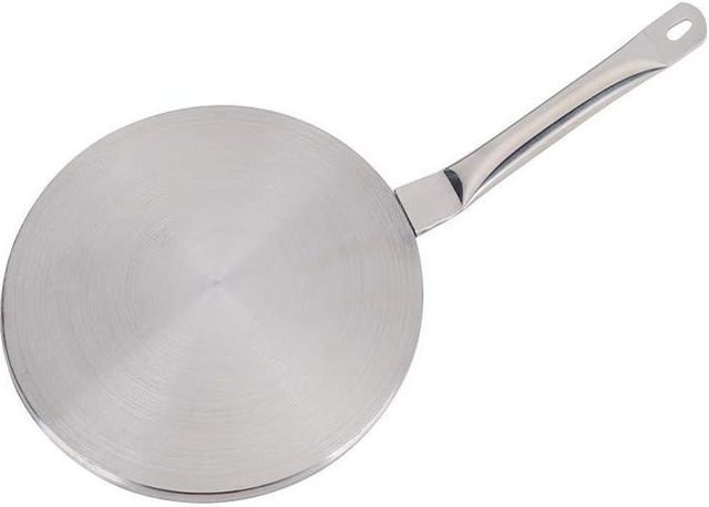 STEL ORA Hitzeverteilungsplatte Adapter aus Edelstahl in Grau und Silber für alle Herdarten - Bild 1