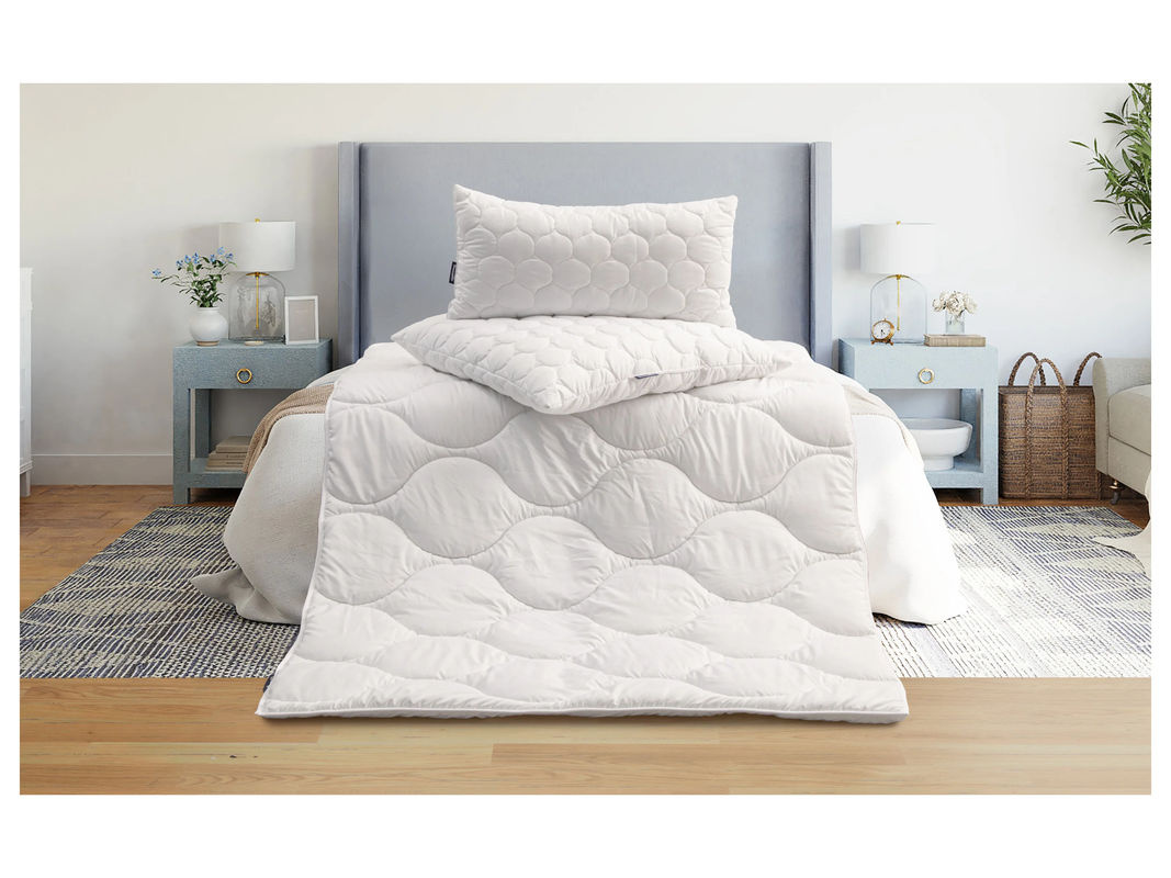 Dunlopillo Steppbett in Weiss, B/T/H: 155 x 220 cm - Bild 2