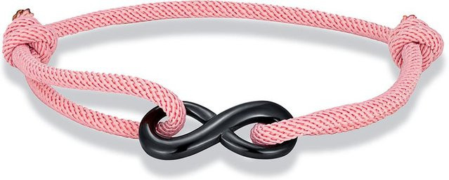 Unendlichkeitsarmband, Edelstahl, Schwarz, Unisex - Bild 1