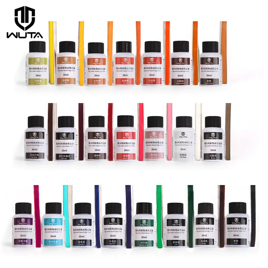 WUTA Professionelle Lederrandfarbe für DIY-Handwerk und Leder-Schuhkanten, Multicolour, 30 ml - Bild 5