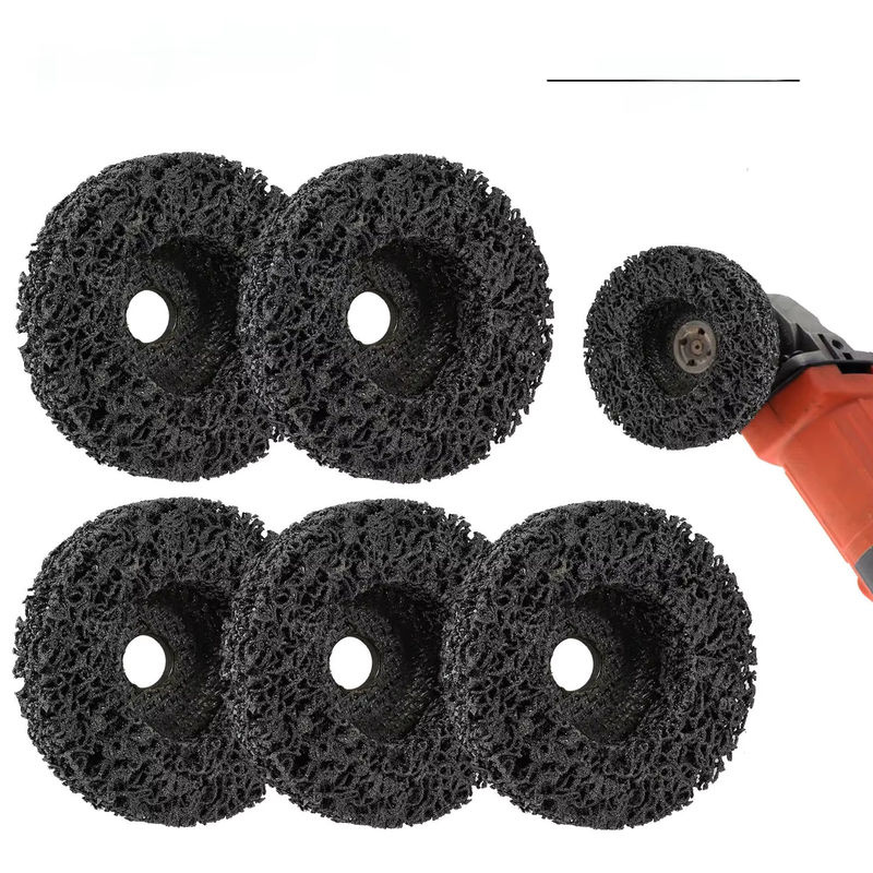 SI FANG Korallen Polierscheiben Set aus Poly-Streifen für Edelstahl und Metall, Diamant Schleifscheiben für Winkelschleifer, Durchmesser: 100 mm, 115 mm oder 125 mm - Bild 7