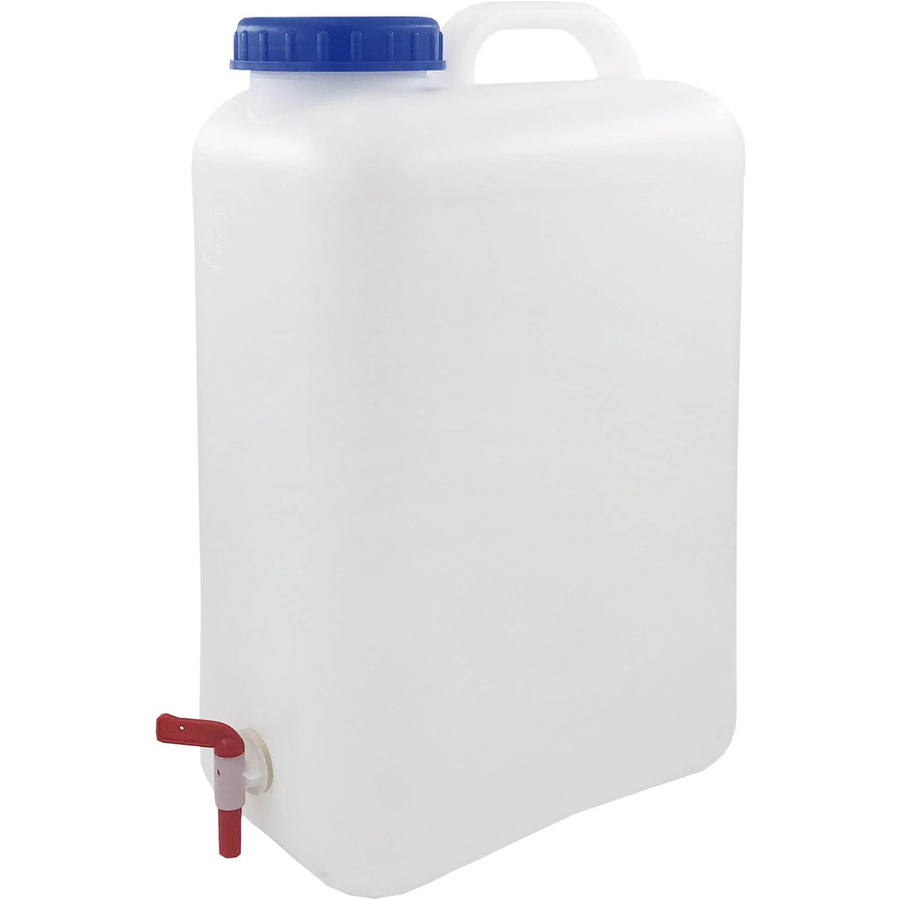 High Peak Wasserkanister mit Schraubverschluss, transparent/blau, 19 l - Bild 1