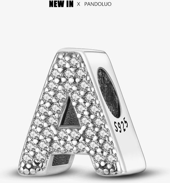 Charm 925 Silber, Zirkonia, Perle, Damen - Bild 1