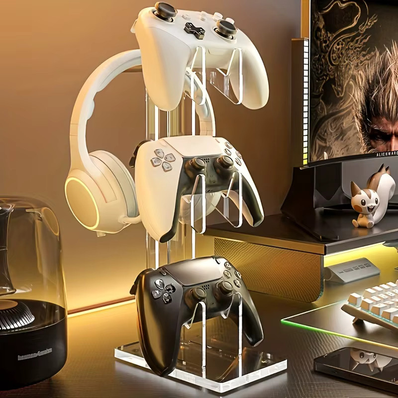 Transparenter Gamecontroller-Ständer aus Acryl als Desktop-Display-Halter für dein Controller-Zubehör - Bild 1