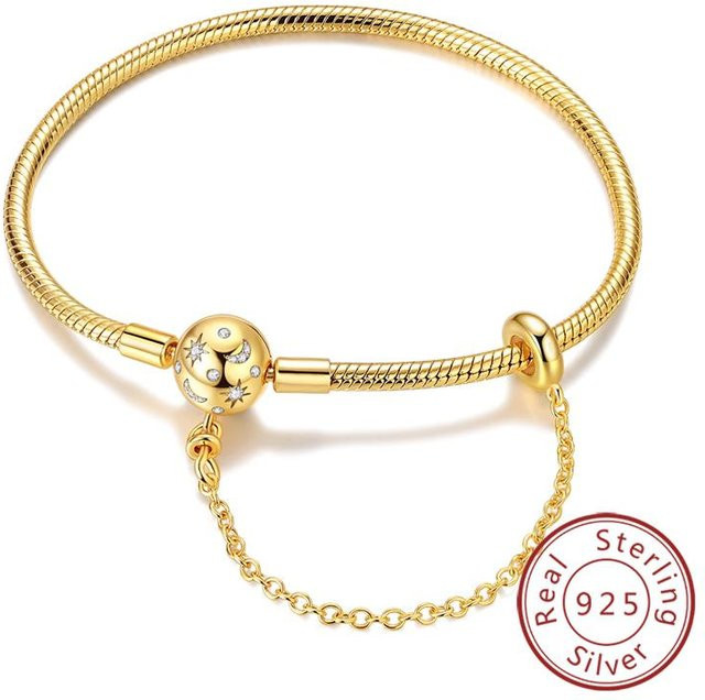 Charm-Armband 925 Silber, Zirkonia, Damen, 20 cm - Bild 1