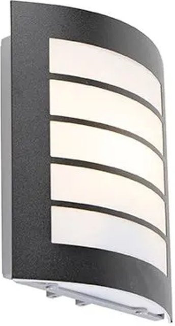 QAZQA Miro Moderne Außenwandleuchte Schwarz IP44 dimmbar E27 - Bild 1