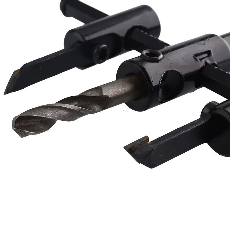FATCOOL Verstellbares Kreislochsägen-Bohrer-Schneidset aus Hartmetall-Legierung in Schwarz, Durchmesser 40-120mm - Bild 4