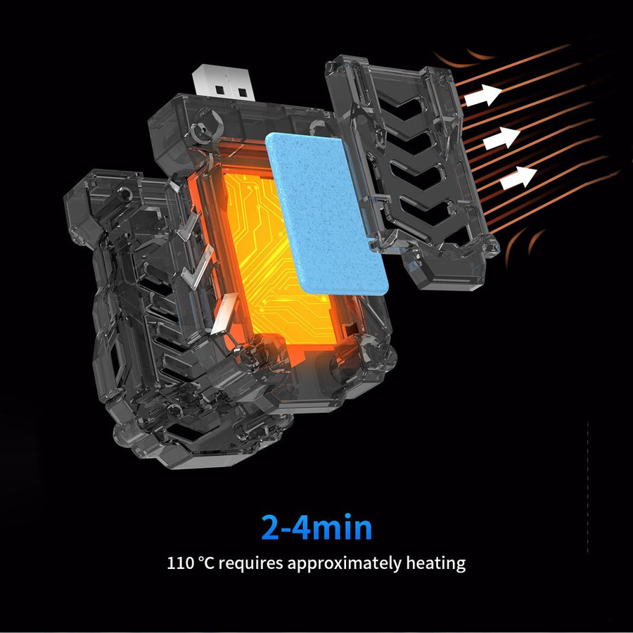 Elektrischer USB-Mückenschutz-Heizstrahler in Grün für Camping und Reisen - Bild 5