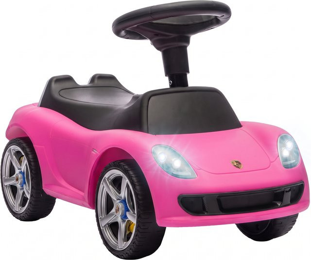 AIYAPLAY Porsche Rutschauto für Kinder ab 1,5 Jahren mit Licht und Sound in Rosa von Aosom - Bild 1