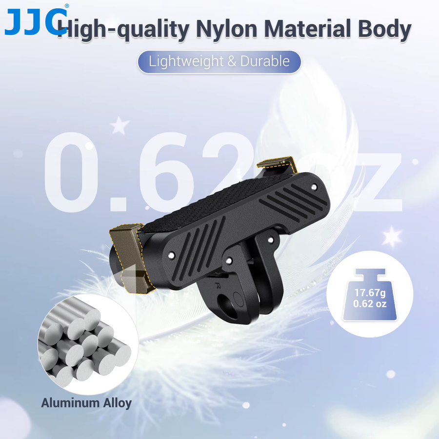 JJC Magnetische Schnellwechselhalterung für DJI Osmo Action 5 Pro, 4 und 3 in Schwarz - Bild 4