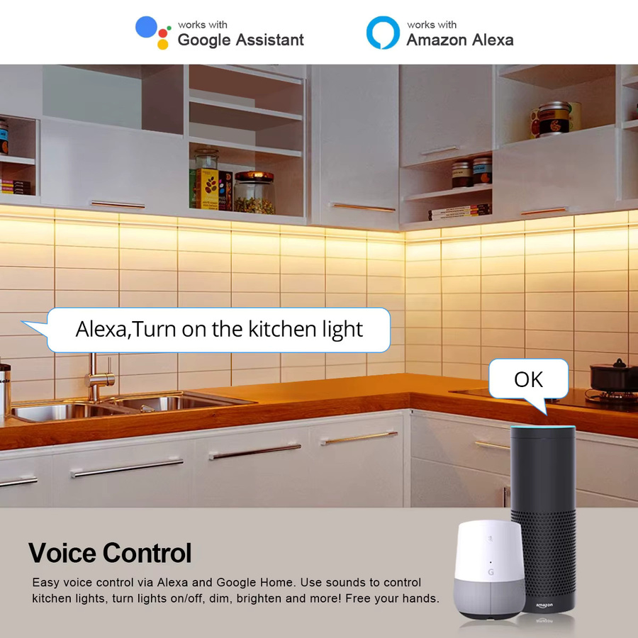 Tuya Smart Life LED Neon Lichtstreifen mit WIFI-Steuerung, Warmweiß, DC12V, SMD 2835, 120 LEDs/m, kompatibel mit Alexa und Google Home - Bild 2