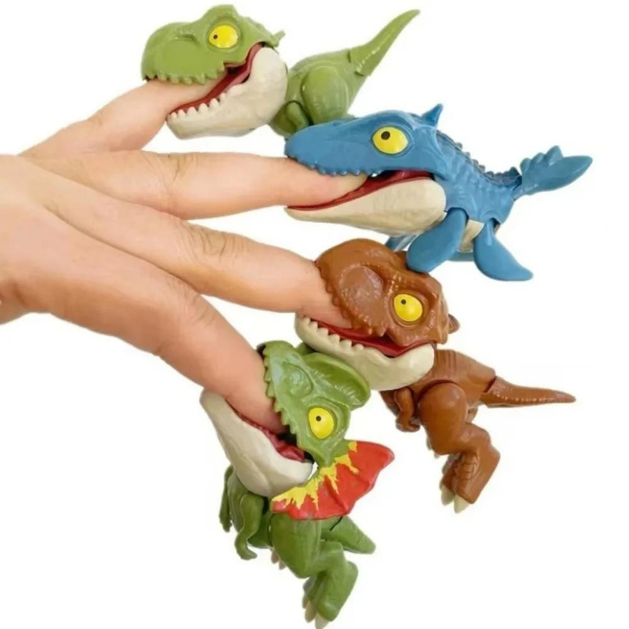 Fashnics Finger Dinosaurier Tyrannosaurus Mosasaurus Modell mit beweglichen Gelenken für 3-6 Jahre - Bild 1