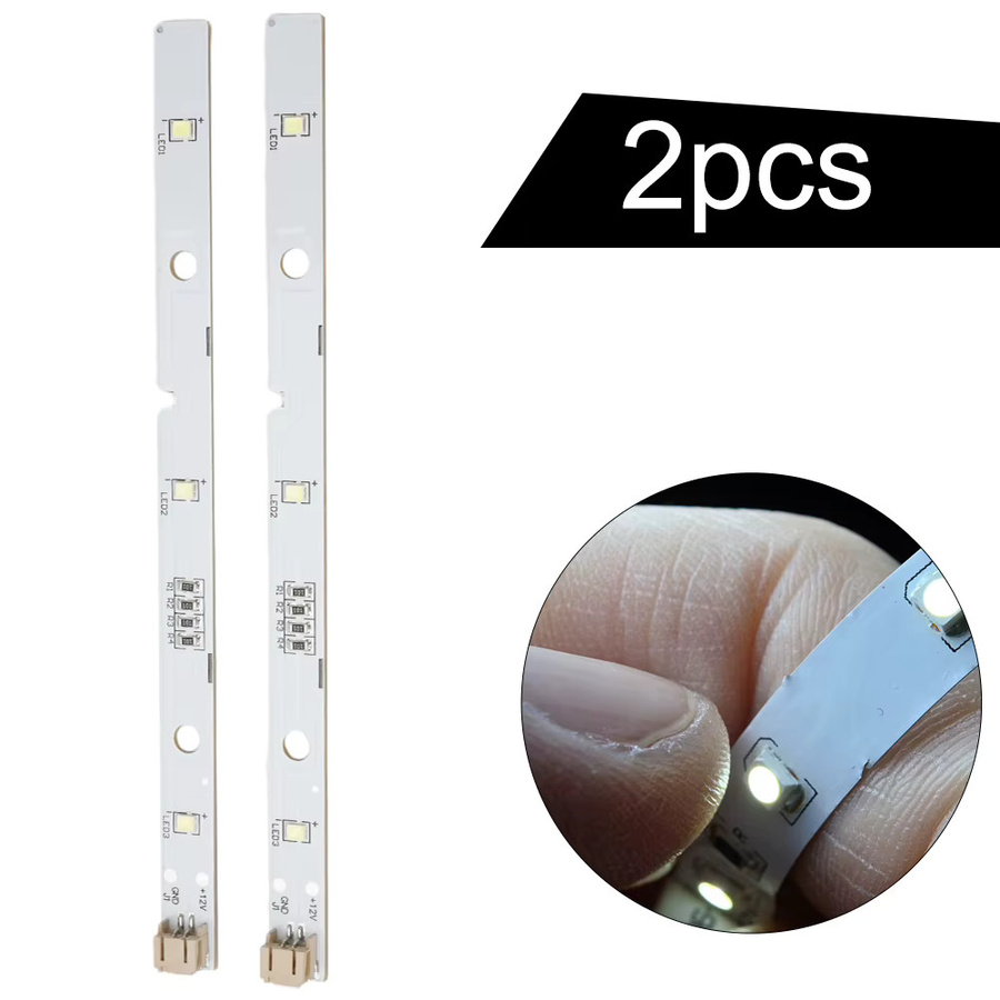 2er-Set LED Lichtstreifen Ersatz für Rongsheng und Hisense Kühlschränke, Farbe Weiß, Ersatzteil MDDZ-162A 1629348 1529227 - Bild 2