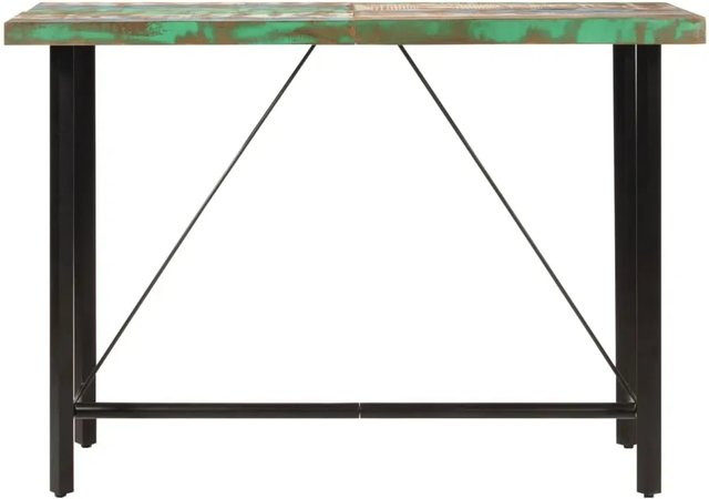 vidaXL Bartisch aus Altholz und Eisen im rustikalen Design, B/T/H: 150 x 70 x 107 cm - Bild 1