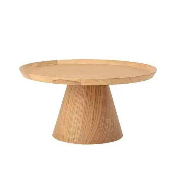 Bloomingville Couchtisch Luana aus Eiche natur, rund, Durchmesser: 74 cm, Höhe: 37 cm - Bild 1