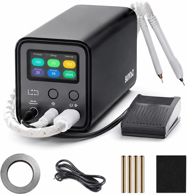 AWithZ UF20B Kondensator-Batterie-Punktschweißgerät 10,5KW in Schwarz für 18650 Lithium-Batteriepacks - Bild 1