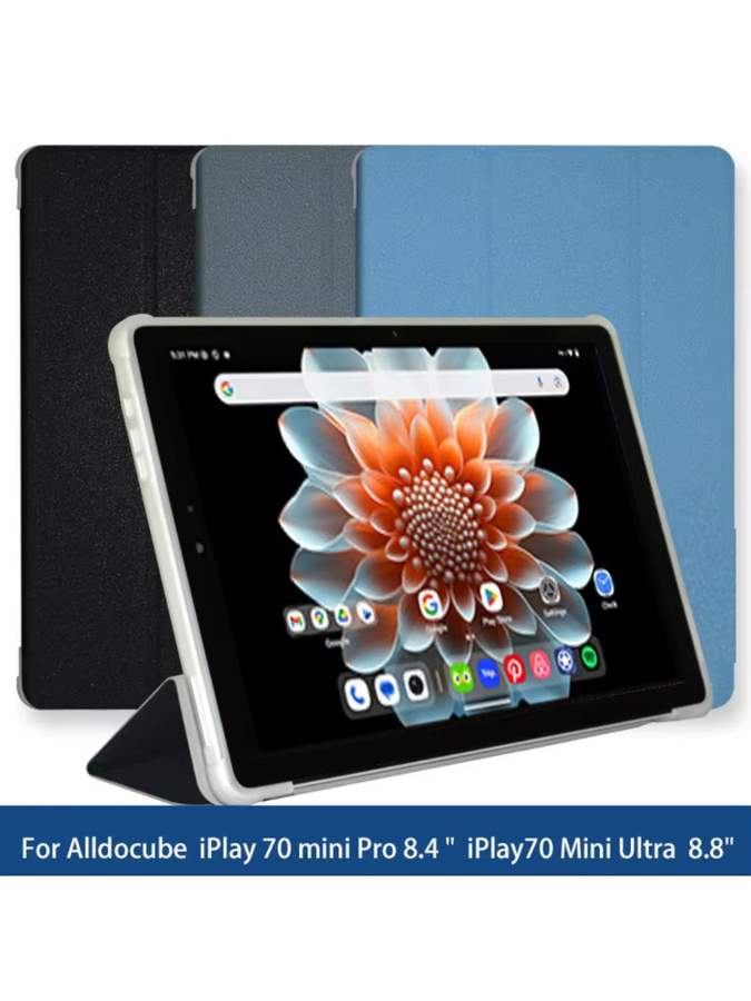 Folio Stand Case Schutzhülle für ALLDOCUBE iPlay 70 mini Pro 8,4 Zoll und iPlay 70 Mini Ultra 8,8 Zoll in Grau mit Standfunktion - Bild 4