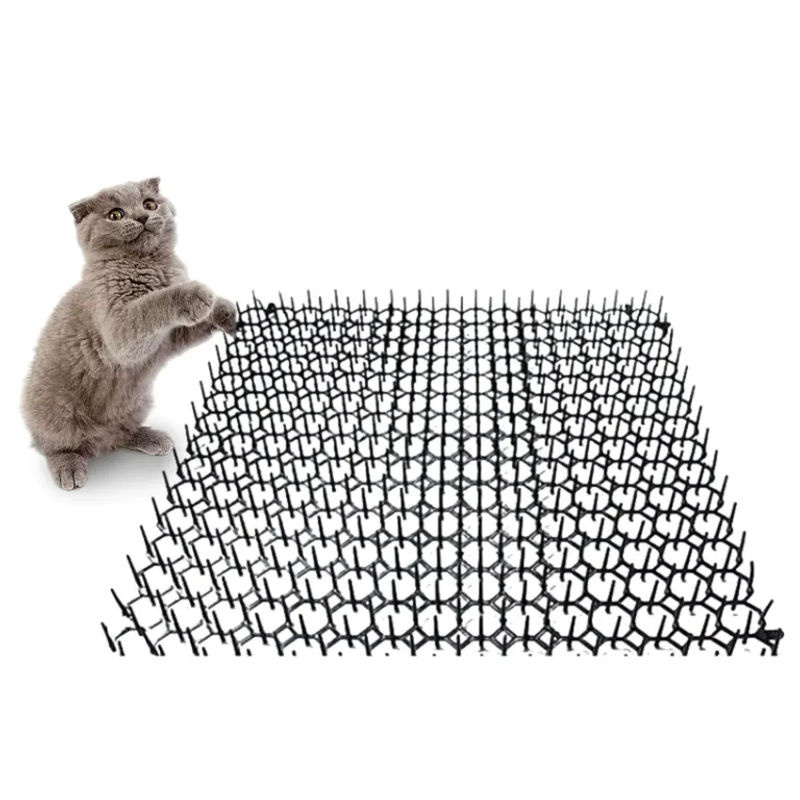 Anti-Katzen Abwehr Matte mit PP Spikes in Schwarz, B/B: 34 x 42 cm, langlebiges Garten-Zubehör - Bild 2