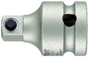 ASW Reduzierstück 3/4 Zoll auf 1/2 Zoll 4 KT aus Stahl in Silber, Länge: 57 mm, für Kraftsteckschlauch-Einsätze - Bild 1
