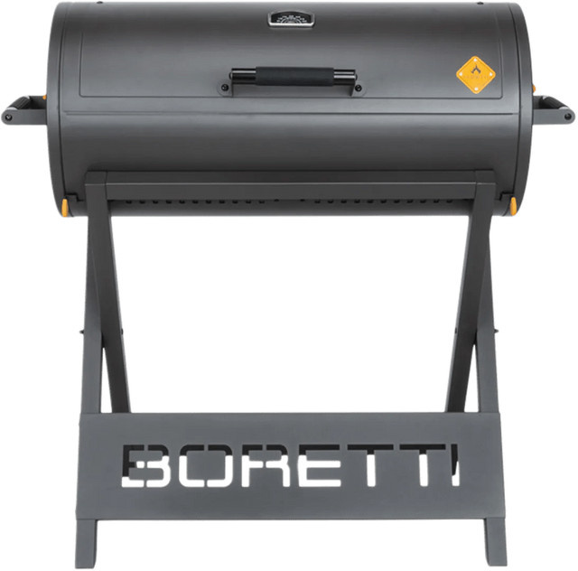Boretti Barilo 2.0 Tischgrill aus Stahl und Gusseisen in Anthrazit mit Thermometer - Bild 1
