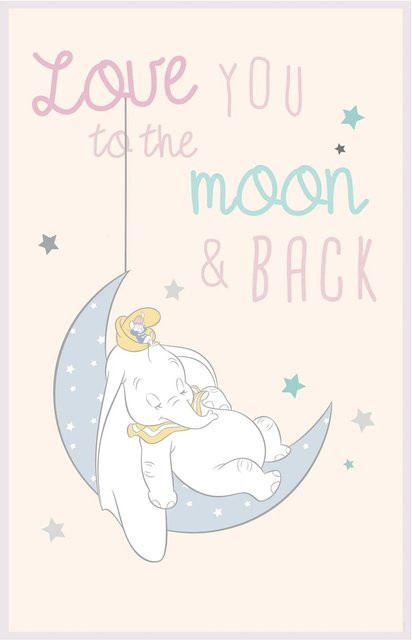 Komar Wandbild Dumbo Moon Paper Poster Multicolor B: 50 cm, H: 70 cm - Bild 1