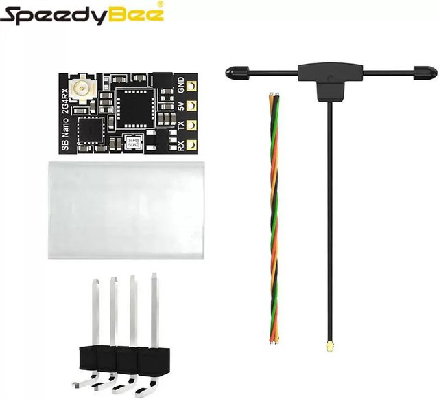 SpeedyBee Nano 2,4G ELRS Empfänger Ultra Leicht für FPV Drone Racing und Long Range CRSF RC Quadcopter - Bild 1