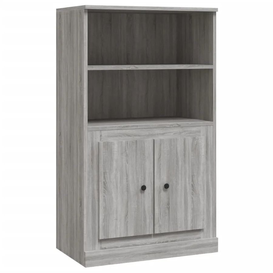 vidaXL Highboard in Grau Sonoma aus Holzwerkstoff, B/T/H: 60 x 35,5 x 103,5 cm - Bild 2