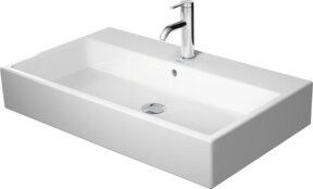 Duravit Möbelwaschtisch Vero Air aus Keramik in Weiß, B/T: 80 x 47 cm, mit Überlauf und Hahnlochbank - Bild 1