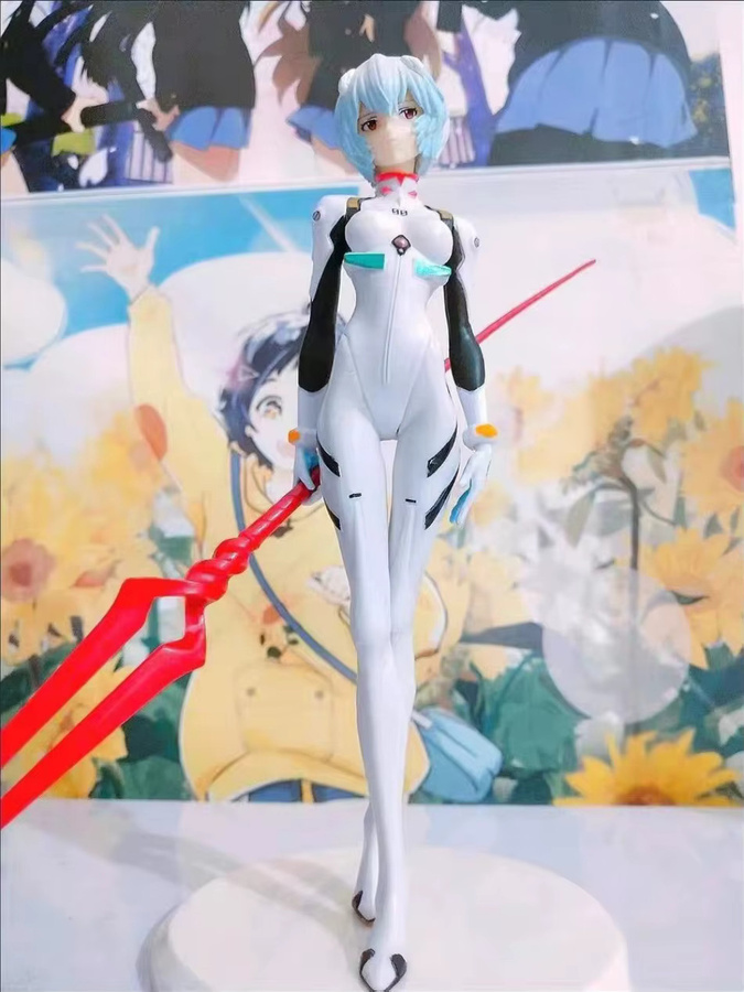Bandai Evangelion Anime EVA Ayanami Rei Actionfiguren, Einzelfigur, Kunststoff, Weiß - Bild 3
