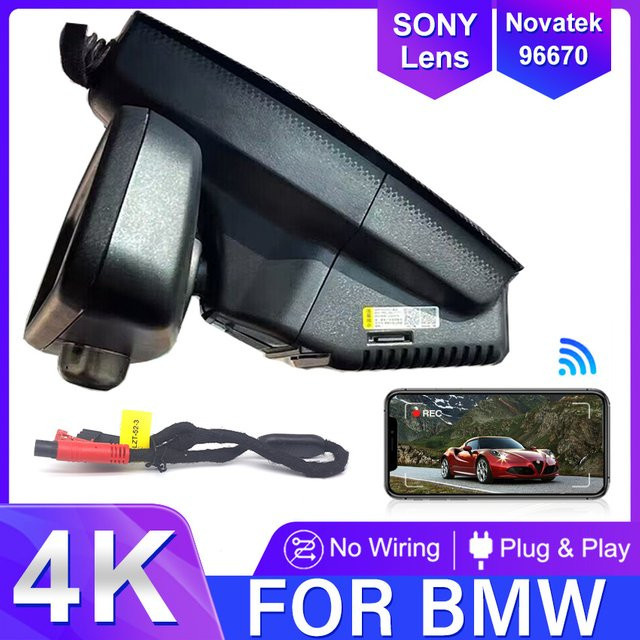 HESHECAM 4K UHD Dashcam für BMW E-Chassis E60 E61 E65 E66 E70 E72 E83 E84 E88 E92 E93 in Schwarz - Bild 1