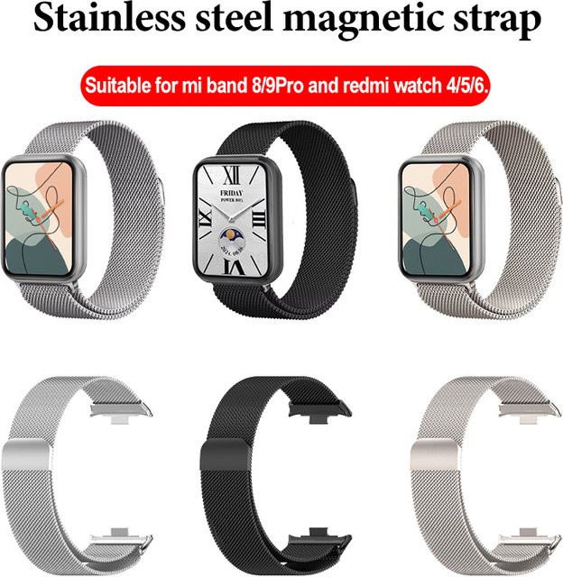 Xiaomi Uhrenarmband Edelstahl, Silber, Unisex - Bild 1