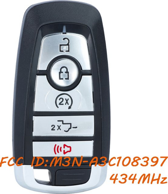 KEYECU Fernbedienungsschlüssel 434MHz für Ford F-150 F-250 F-350 F-450 Modelle 2023 2024 2025 in Schwarz - Bild 1