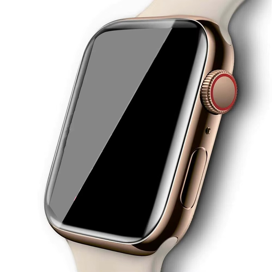 UV-Kleber Displayschutzfolie aus gehärtetem Glas für Apple Watch Serie 10, 9, 8, 7 sowie 46 mm, 45 mm, 44 mm und 41 mm, transparent - Bild 6