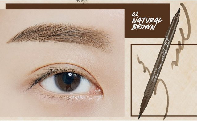 CLIO Kill Brow Dual Tattoo Stift, 1,1g, Natural Brown - Bild 1