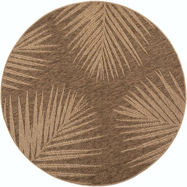 Ayyildiz Outdoor-Teppich Timber 1403 Braun Rund Ø 160 cm - Bild 1