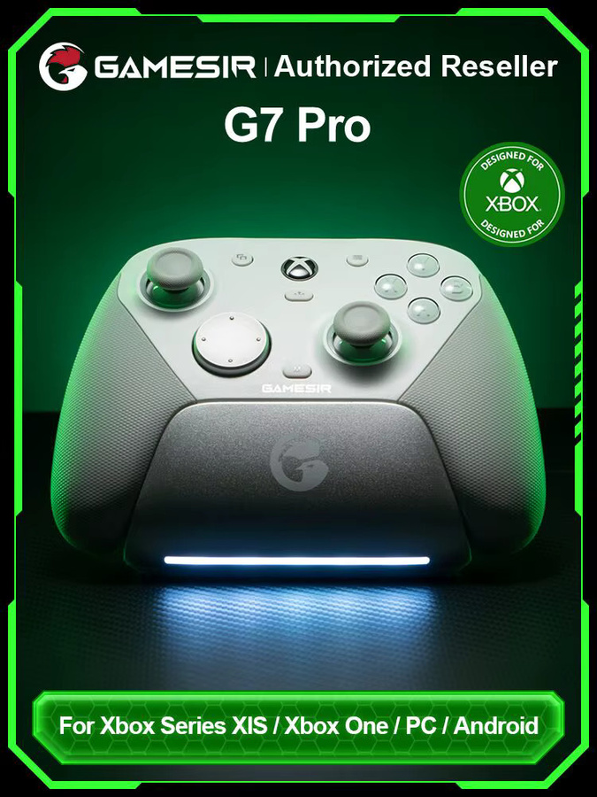 GameSir G7 Pro Xbox lizenzierter Spielcontroller, kabelgebundener Gamepad in Weiß für Xbox, PC und Android Mobilgeräte - Bild 1