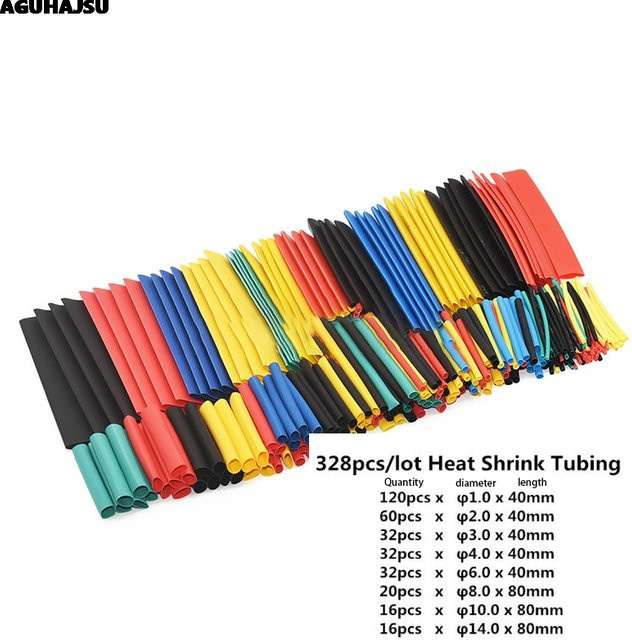 Si Tai&SH Schrumpfschlauch Set mit 328 Stück in 8 Größen, Multicolour - Bild 1