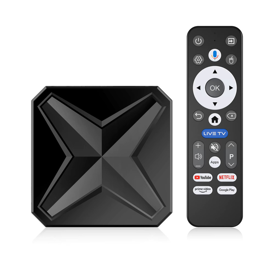 Q1MINI+ Android 14 TV-Box 4K UHD Media Streamer mit 8GB RAM, 128GB Speicher, Dual WiFi6 und Google Sprachassistent in Schwarz - Bild 5