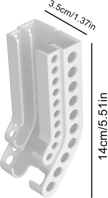 Love Home Garden Batterie Aufbewahrungsorganizer für 10 AA und 10 AAA Batterien als Wandhalter, Weiß - Bild 1