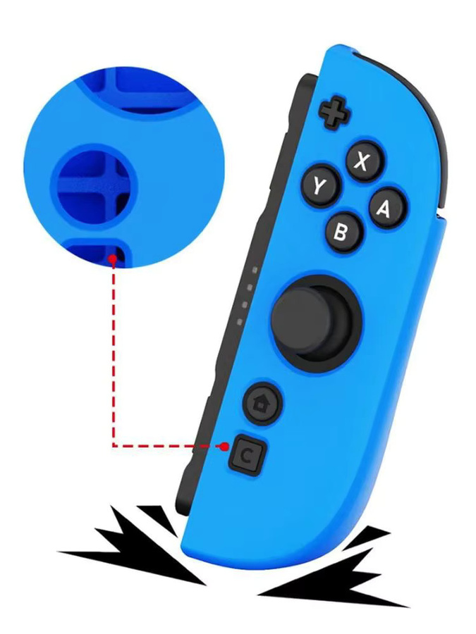 JCD Silikon Soft Case Hand Grip Schutzhülle für Nintendo Switch 2 Joy-Con Controller in Blau oder Orange - Bild 3