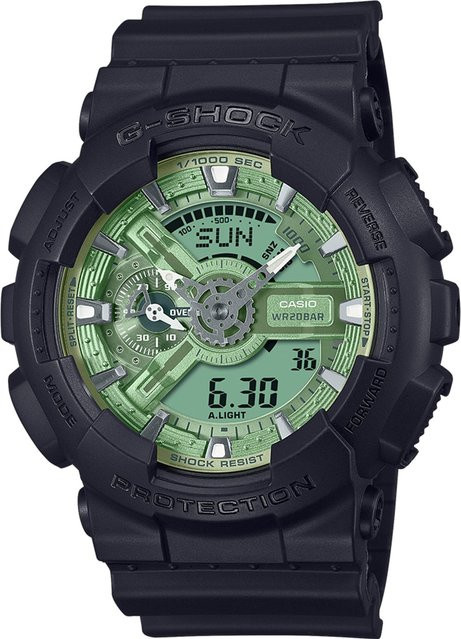 Casio G-Shock Classic Armbanduhr, Analog-Digital, Quarz, Kunststoff, Grün, 51 mm, Herren - Bild 1