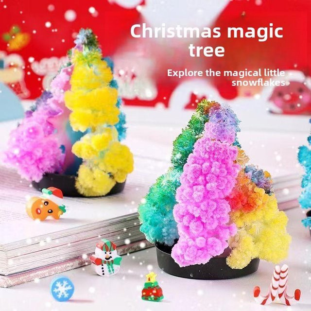 Binchi Outdoor Product Magischer Kristall-Weihnachtsbaum, Wissenschaftsexperiment Spielzeug, Natur, Bunt / Mehrfarbig - Bild 1