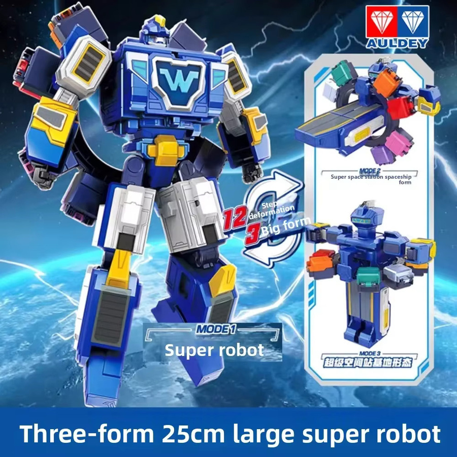 AULDEY Super Wings Raumstation HQ Base Transforming Mecha, Roboter-Spielzeug - Bild 6