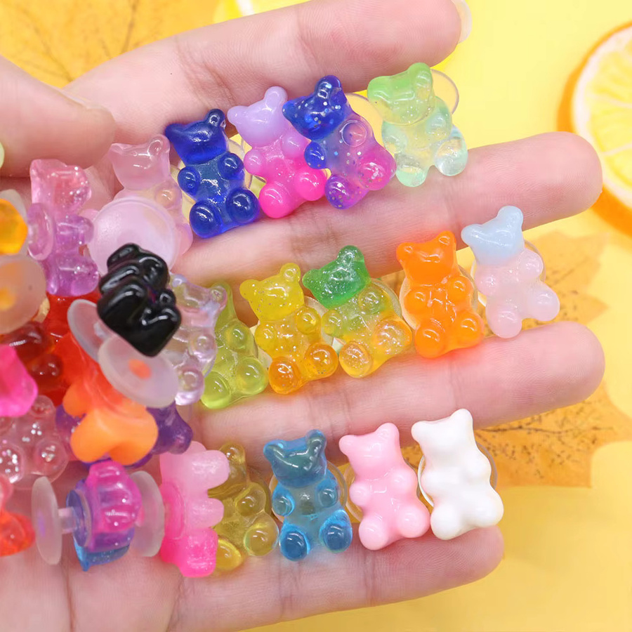Happye&TiTi Charms, bunte Kristall Bär, Harz, Kinder - Bild 2