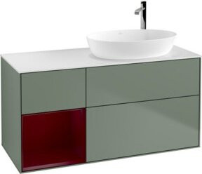 V&B Waschtischunterschrank Finion mit Wandbeleuchtung, Breite: 120 cm, Tiefe: 50,1 cm, Höhe: 50,1 cm, lackiert - Bild 1