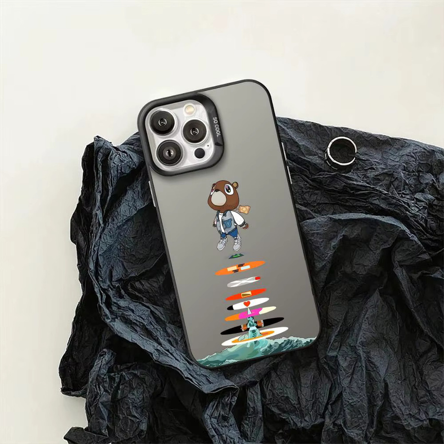 K-Kanye West Hot Album Handyhülle für iPhone 17 16 15 14 13 12 Pro Max Air Aurora Matt Laser Metallic - Bild 1