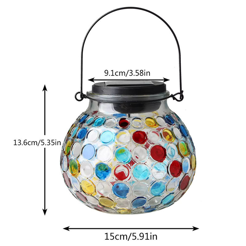 LED Solar Glas Flaschen Tischlampe für Garten und Terrasse als dekoratives Outdoor Nachtlicht - Bild 2