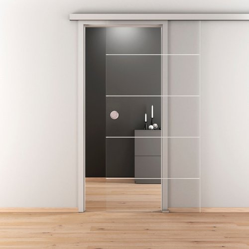 NOVADOORS Glasschiebetür NOVA 582, transparent, B/H: 93,5 x 205,8 cm - Bild 1