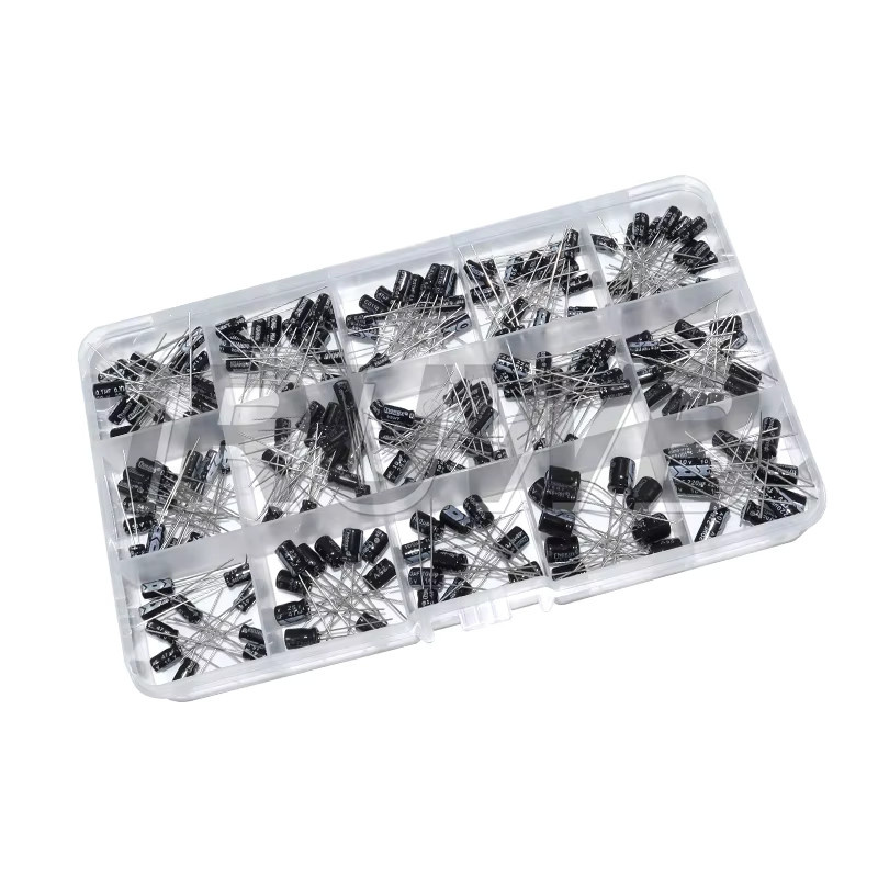 IRUWB Elektrolytkondensator Set mit 200 Stück und 15 Werten von 0,1 uF bis 220 uF (10 V, 16 V, 25 V, 50 V) - Bild 2